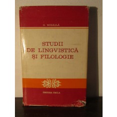 STUDII DE LINGVISTICA SI FILOLOGIE-G.MIHAILA