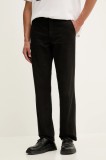 Levi&#039;s pantaloni de bumbac culoarea negru, drept, A5753