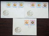FDC ROMANIA - MEDALII OLIMPICE - 30.11.1964 - SERIE COMPLETA, Romania de la 1950, Sport
