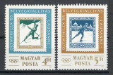 Ungaria 1985 Mi 3743/44 - Expozitia internationala de timbre OLYMPHILEX, Nestampilat