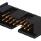 Conector soclu IDC 16 pini THT aurit