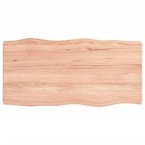 Cumpara ieftin Blat masa, 80x40x(2-6) cm, maro, lemn tratat contur organic