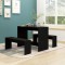 vidaXL Set mobilier de bucătărie, 3 piese, negru, PAL 809477
