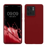 Husa Kwmobile pentru Motorola Edge 40, Rosu inchis, Silicon, KWM0000197B006C, Carcasa