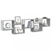 VidaXL Raft cubic perete cu 5 compartimente sonoma gri lemn prelucrat 860000