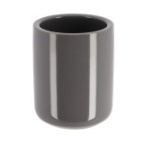 Suport Periuțe Ceramică &ndash; Gri Lucios