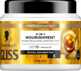 Schwarzkopf GLISS Mască de păr 4 &icirc;n 1 nutritivă, 400 ml