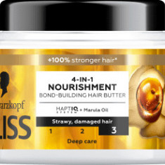 Schwarzkopf GLISS Mască de păr 4 în 1 nutritivă, 400 ml