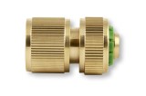 Conector furtun alamă 3/4" cu oprire apă
