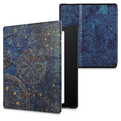 Husa kwmobile pentru Amazon Kindle Oasis 10, Piele ecologica, Multicolor, 49417.25 foto
