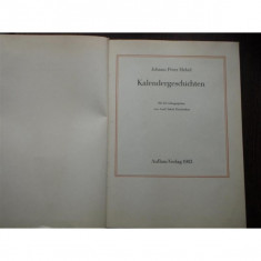 KALENDERGESCHICHTEN - JOHANN PETER HEBEL foto