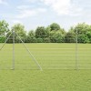Gard pentru c&acirc;mp Argintiu 25 x 1.6 m Oțel galvanizat