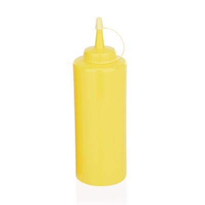 Flacon pt sosuri galben PE, 450 ml foto