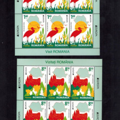 Romania 2012 Fauna Delta Dunarii Minicoli 6 timbre 8,10 si 1,40 lei MNH LP 1938