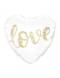 Balon Folie Inima LOVE 45 cm