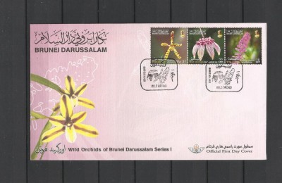 BRUNEI 2009 FLORI ORHIDEE FDC foto