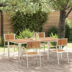 vidaXL Set de masă pentru grădină 5 pcs Maro lemn masiv de acacia 3334793