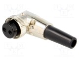 Conector microfon CLIFF mufă mamă PIN 2 cablu 6mm