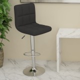 VidaXL Scaun de bar, negru, material textil