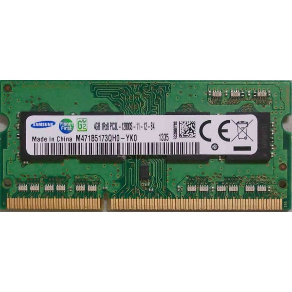 MEMORIE LAPTOP DDR3 Samsung 4GB 1Rx8 PC3L-12800S-11-12-B4
