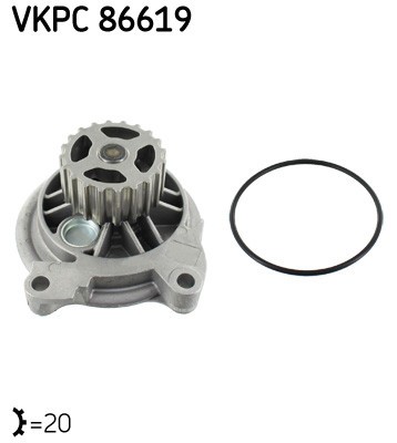 SKF VKPC 86619 Pompă de apă, răcire motor foto