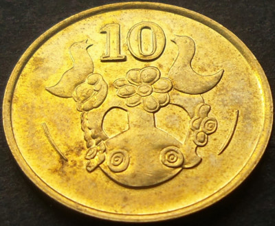 Moneda 10 CENTI - CIPRU, anul 1990 *cod 2525 foto