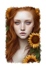 Sticker decorativ, Zana, Galben, 85 cm, 6609ST foto
