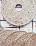 1207 Belgia 25 centimes 1920 Albert I (French text) km 68, Europa