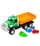 Camion Basculanta cu 3 Utensile Plaja 3 Culori 47 Cm