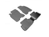 Covorase Cauciuc Tip Tavita Nissan X-Trail T31 2007-2014 + Protectie Tunel Spate ALM Negru