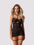 Chemise Arrowel Obsessive, Negru, S/M