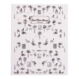 Abtibild Unghii SensoPRO Milano - Monochrome Petals