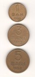SV * Romania RPR Lot 1 - 3 - 5 BANI 1953 +/- VF