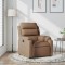 Fotoliu rabatabil, maro, material textil - 2
