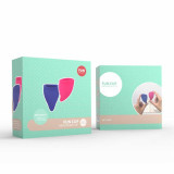 Set Cupe Menstruale Fun Cup Explore Kit, 2 Buc., Marimea A + B