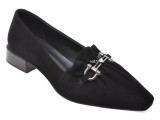 Pantofi eleganti EPICA negri, 354021, din piele intoarsa