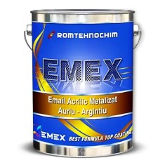 Vopsea Metalizata Acrilica "Emex" - Argintiu - Bid. 4 Kg