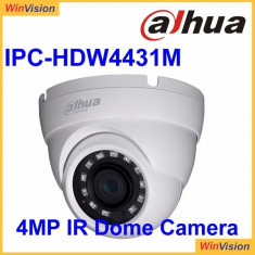 Camera dome IP Dahua IPC-HDW4431M 4MP, 2.8mm, IR 30m, IP67, PoE, functii IVS, WDR 120dB SafetyGuard Surveillance foto