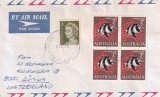 FILATELIE TEMATICA - PLIC AUSTRALIA TEMATICA PESTI AIRMAIL, Fauna, Stampilat
