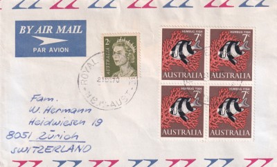FILATELIE TEMATICA - PLIC AUSTRALIA TEMATICA PESTI AIRMAIL foto