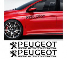 Sticker auto laterale Peugeot (set 2 buc.) foto