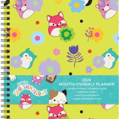 Squishmallows 12-Month 2024 Monthly/Weekly Planner Calendar