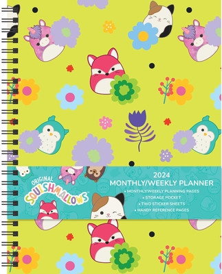 Squishmallows 12-Month 2024 Monthly/Weekly Planner Calendar foto