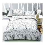 Cumpara ieftin Lenjerie de Pat 4 Piese - Bumbac Satinat - DNA100