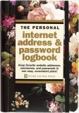 Midnight Floral Internet Address &amp; Password Logbook
