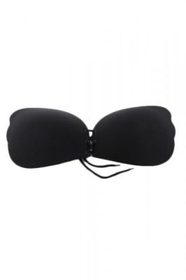 BRA135-1 Sutien invizibil cu cupe autoadezive si model pe lateral foto