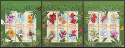 Antigua si Barbuda 2000 Mi 3155/60 + 3161/66 + 3167/72 MNH - Orhidee foto