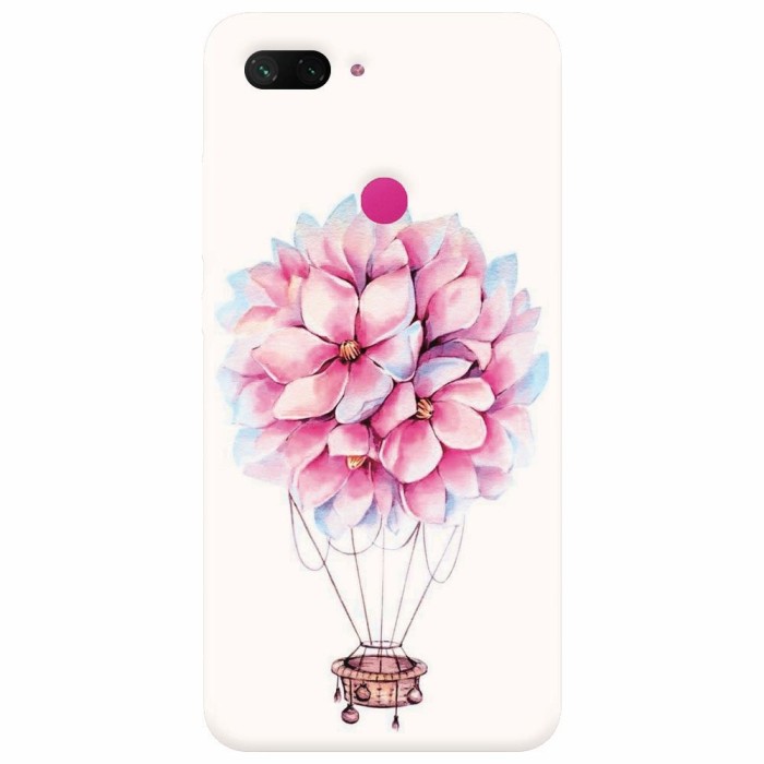 Husa silicon pentru Xiaomi Mi 8 Lite, Flower Baloon