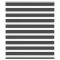Jaluzea tip zebra neagră lățime țesătură 125,9 cm poliester