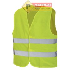Vesta reflectorizanta neon pentru lucru foto